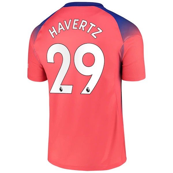 Camiseta Chelsea NO.29 Havertz Tercera Equipación 2020-2021 Naranja